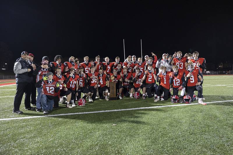 The Amboy Clippers are back to back champions after defeating Milledgeville Friday, Nov. 22, 2024, in the 8-man football championship in Monmouth.