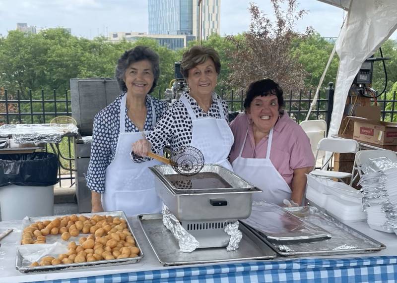The All Saints Summer Greek Fest will be held Saturday and Sunday at All Saints Greek Orthodox Church, 102 N Broadway St. in Joliet. A variety Greek dishes and desserts will be served. Pictured, from left, are Theodora Kalantzis, Joann Dimas and Lea Kontos.