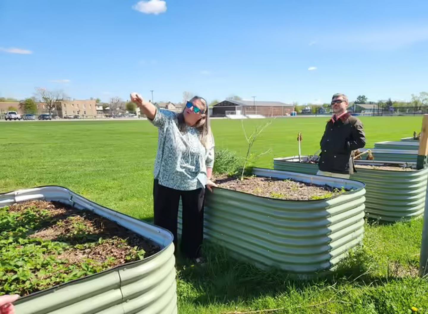 University of Illinois Extension horticulture educator Nancy Kuhajda and Illinois Extension Associate Dean and Director Matthew Vann visited horticulture partnership sites in Joliet and Bourbonnais on Monday, April 20, 2026.