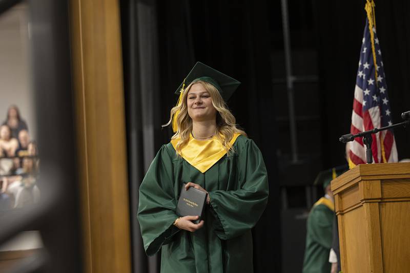 Jesse Kay Adams was the first to cross the stage Sunday, May 17, 2026, for Rock Falls High School’s commencement of the class of 2026.