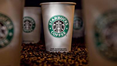 Starbucks drive-through welcoming customers in Montgomery off U.S. Route 34