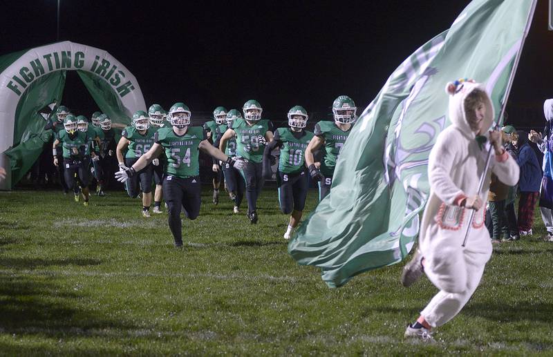 The Seneca Fighting Irish take to the field as meet Dwight /Gardner-South Wilmington in Regional play Friday at Seneca.