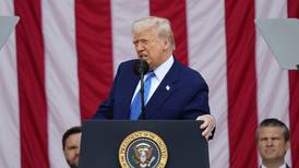 Trump honors fallen soldiers on Memorial Day, while attacking Biden and judges