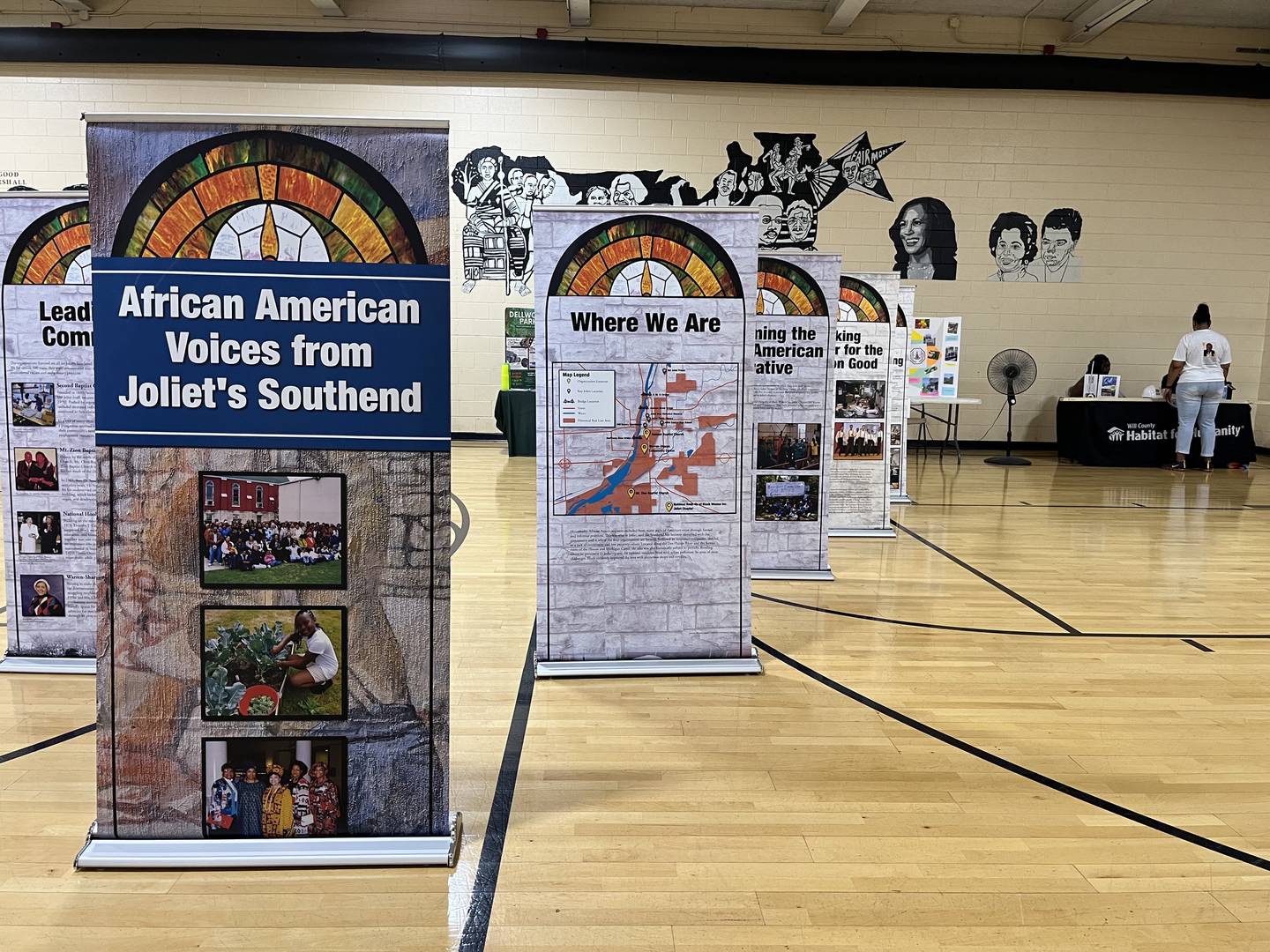 A traveling exhibit called African American Voices From Joliet's Southend, on display at the Envision Fairmont event on Saturday, June 22, in Fairmont, an unincorporated community in Lockport Township.