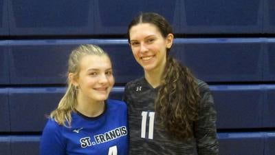 Suburban Life girls volleyball notebook: Mackenzie Krzus and Addi Samolinski form a bond at St. Francis