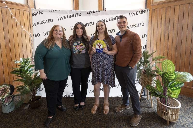 First National Bank of Amboy was awarded the Employee Excellence award Thursday, May 1, 2025, during the Lee County United Way campaign luncheon celebration.