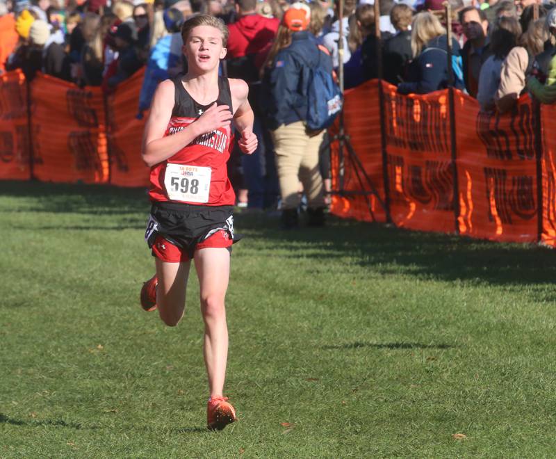 Timothy Christian's Bemister compete in the Class 1A State Cross Country race on Saturday, Nov. 4, 2023 at Detweiller Park in Peoria.