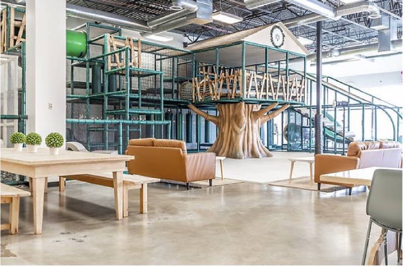 Interior of the Treehouse Play Cafe in Lake Zurich, similar to what is being built out in at 2328 N. Richmond Road, McHenry, and set to open February 1.
