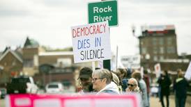 Dixon’s Galena Avenue bridge site of Hands Off rally