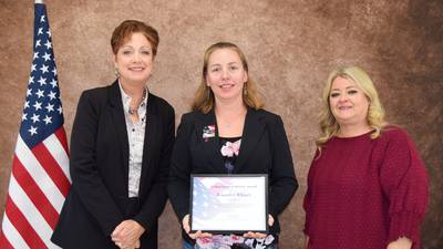 La Salle County Clerk receives Commitment to Service Award 