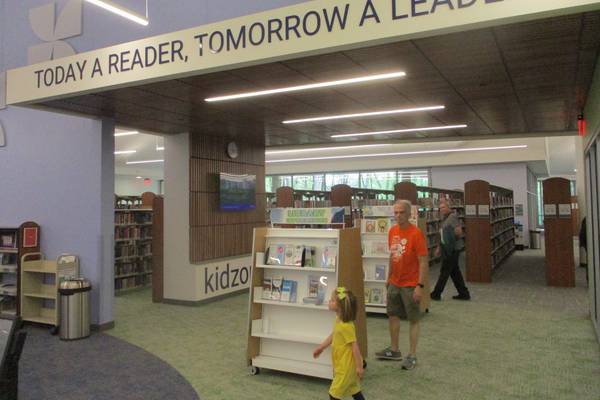 Change in the atmosphere at Joliet Public Library Black Road Branch as year-long renovation completed