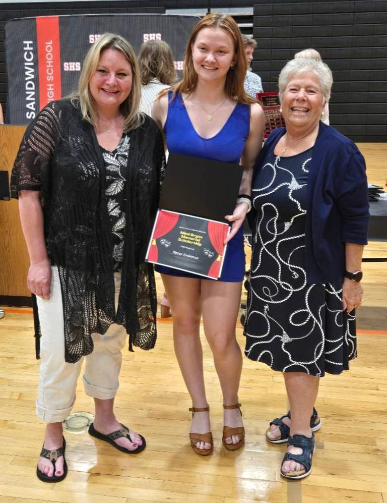 Grace Anderson poses after being named one of four recipients of the 2025 Indian Valley Theater Mimi Bryan Memorial Scholarship.