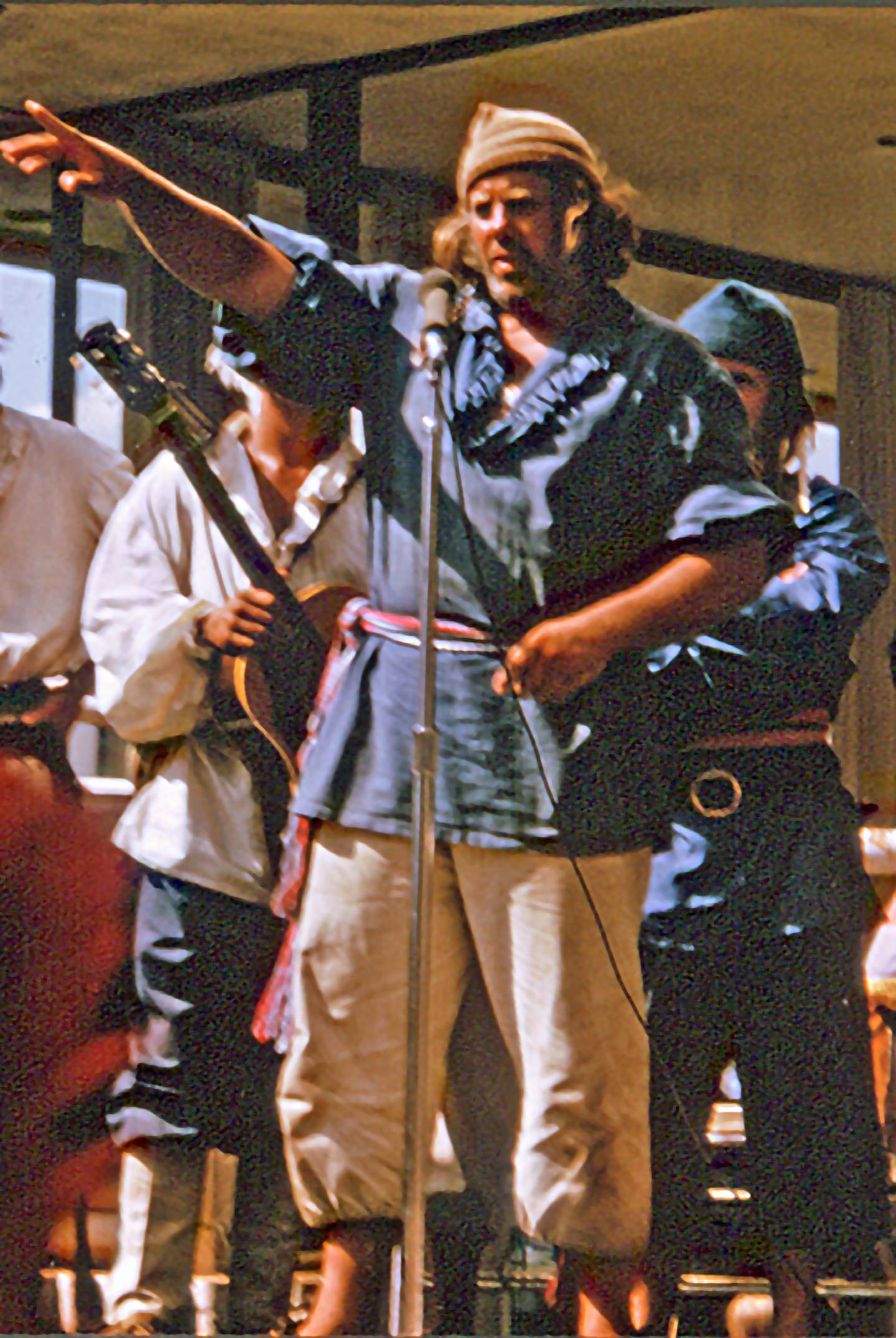 Jim Phillips speaks during program during Jolliet-Marquette II expedition in 1973.