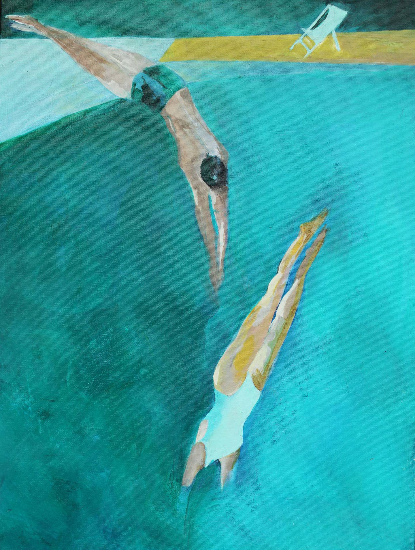 Can't Count on a Second Chance by Marcia Biasiello (acrylic)