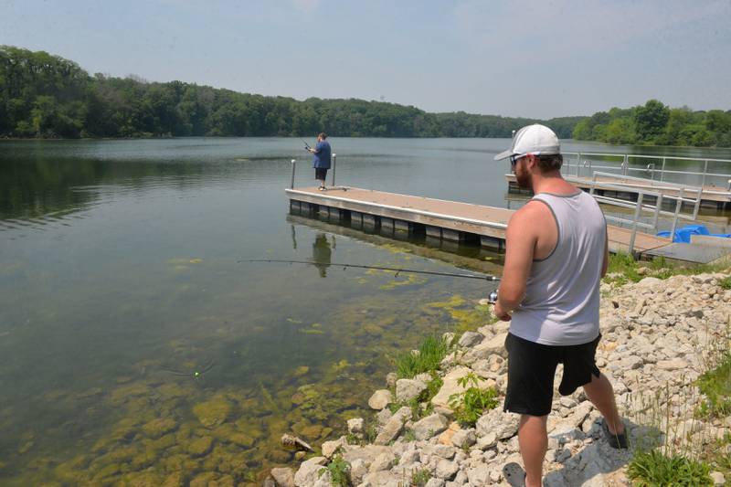 Mitch Dann, of Fulton, tries his luck in Lake Carlton in Morrison-Rockwood State Park on Sunday, June 4.