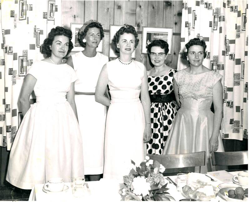 Members of the St. Charles Women's Club (then the Young Mothers Club of St. Charles) circa 1950.