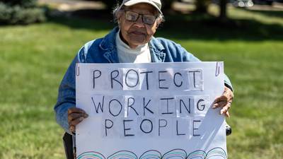 Photos: Shorewood Seniors gather for the 'Workers Over Billionaires' Labor Day Protest
