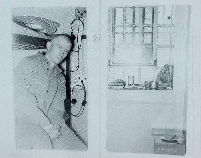 An image showing Chester Weger's jail cell. This photo was found in the La Salle NewsTribune archives. Weger died on June 22, 2025.