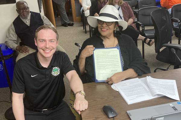 Polk honored by County Board for decades of service 