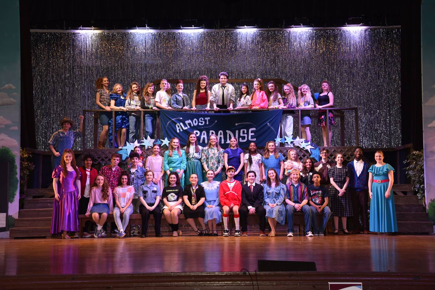 The cast of the Kankakee Valley Theatre Association's performance of "Footloose", which begins Saturday with shows at 2 p.m. and 7 p.m. It also has an additional show on Sunday at 3 p.m.