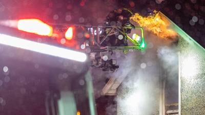 Photos: Firefighters battle house fire Saturday night in Spring Valley