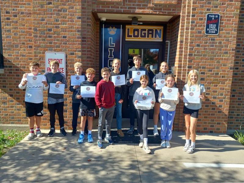 Students from fifth through eighth grades were selected to receive Citizenship Awards at Logan Junior High School in Princeton for the first quarter of the 2024-2025 school year.
