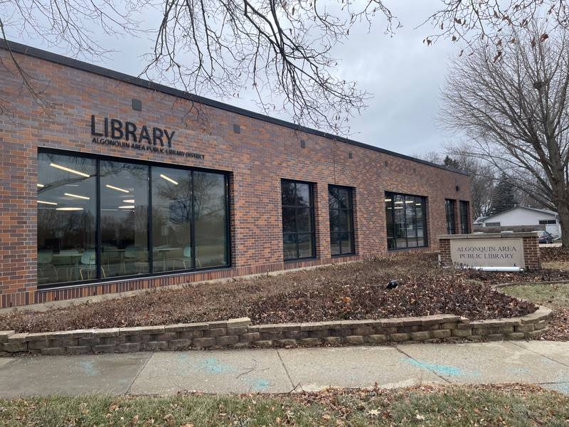 The Algonquin Area Public Library's Eastgate Branch underwent a $6 million renovation. The exterior is shown the day of the branch's reopening on Jan. 6, 2025.