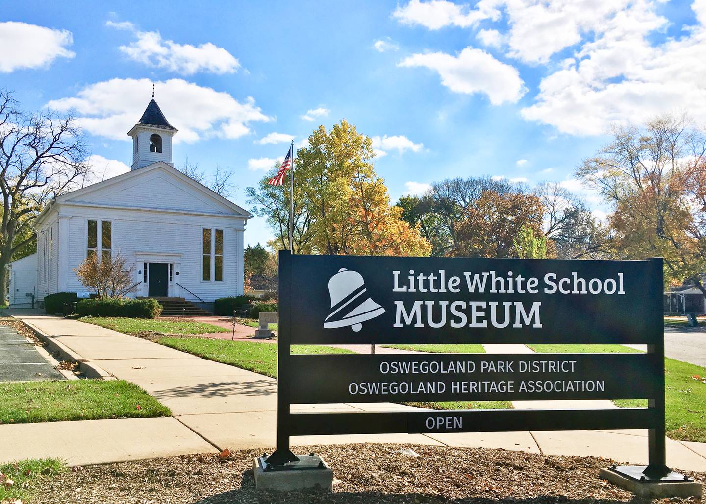 The historic Little White School Museum will be one of the stops on the Oswegoland Heritage Association’s “Oswego History Walk – Back to School” on Saturday, Sept. 27. The walk, which will last about an hour, begins and ends at the museum.