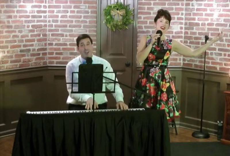 Pianist Matt Gruel and vocalist Cynthia Gruel will combine their musical talents to perform the hits of the 1950s in a cabaret-style show at the St. Charles Library on  Sunday, March 17.