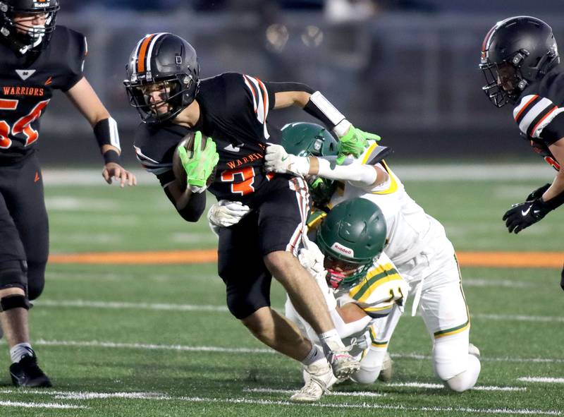 McHenry’s Joey Spelman runs the ball against Crystal Lake South in varsity boys football at McCracken Field on the campus of McHenry High School in McHenry on Friday, Sept. 5, 2025.