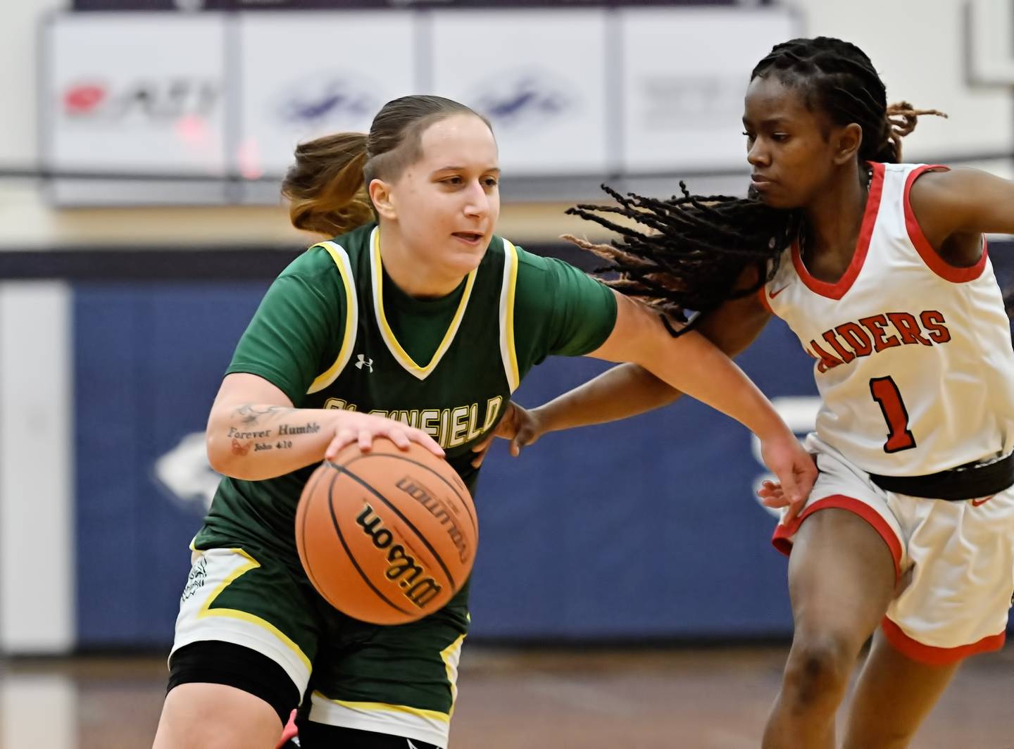 Plainfield Central's Aniela Machalski drives to the basket during the Plainfield South Regional playoff game against Bolingbrook on Monday, Feb. 12, 2024, at Plainfield. (Dean Reid for Shaw Local News Network)