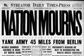 Historical covers for April 13: World mourns death of FDR