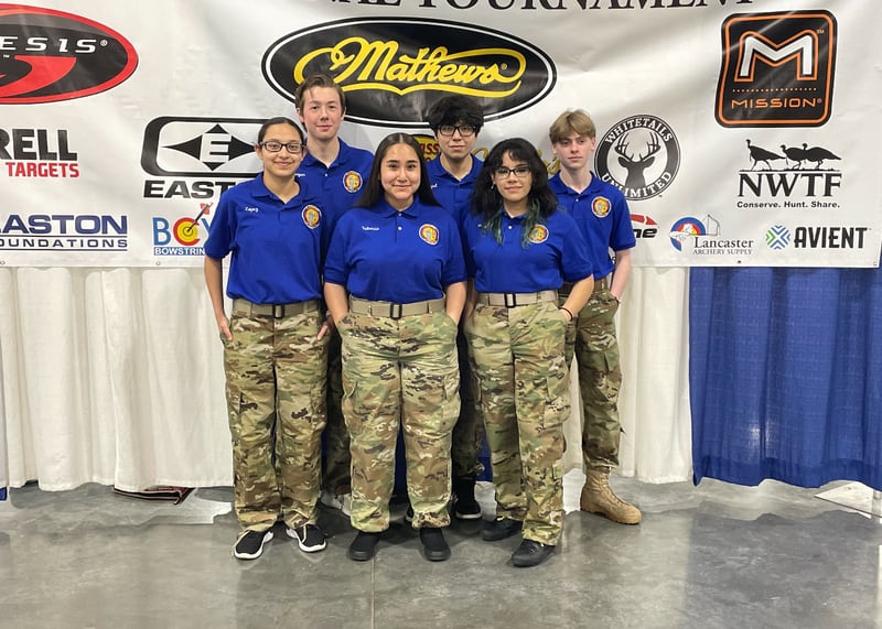 Joliet Central High School’s JROTC placed seventh out of 22 teams competing at the National Archery in the Schools Program US Army JROTC Western Region Nationals on April 29, 2022 in Salt Lake City, Utah.