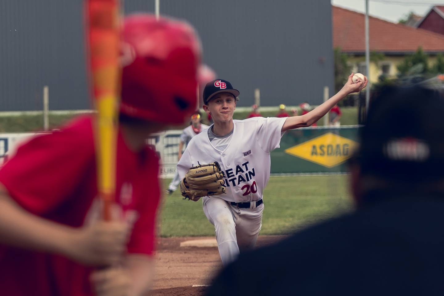 Ethan Farabaugh delivers home last week representing Great Britain during the 2025 World Baseball Softball Confederation Europe Championship played in Janossomorja, Hungary.