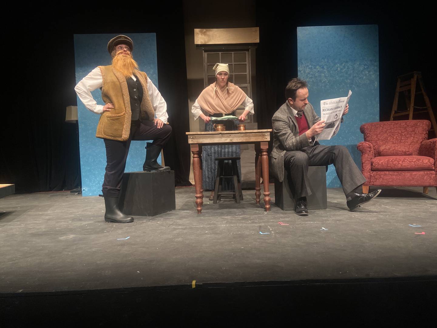 "The 39 Steps" at Steel Beam Theatre in St. Charles.