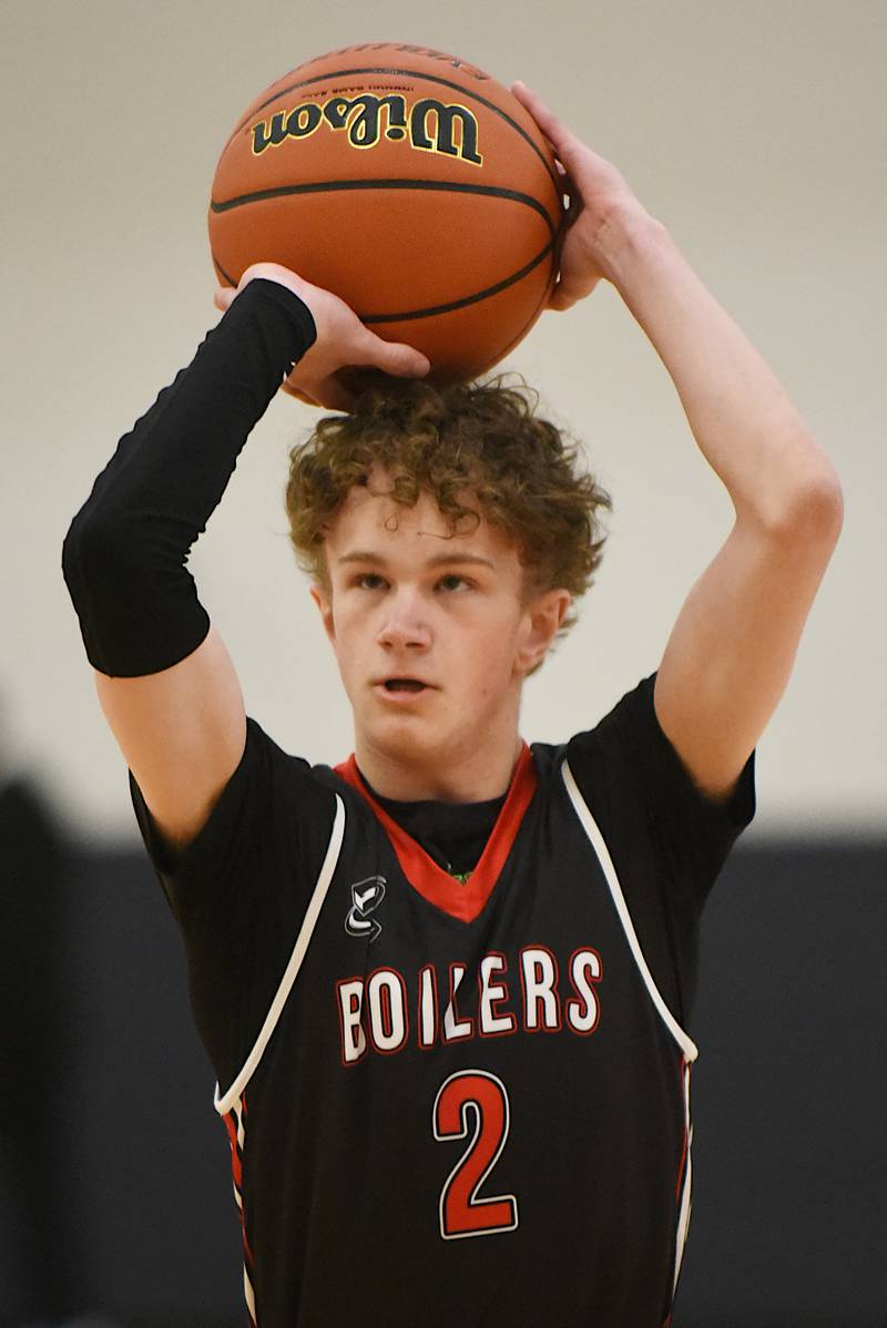 Bradley-Bourbonnais' Nathan Corder shoots a free throw during the Boilermakers' IHSA Class 2A Special Olympics Unified State championship game against Vaughn/St. Patrick Saturday, March 14, 2026.