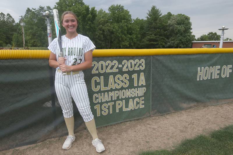 St. Bede's Ella Hermes poses for a photo on Tuesday, June 4, 2024 at St. Bede Academy. Hermes is the 2024 girls softball player of the year.