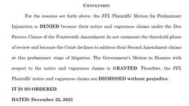 Federal judge declines to stay assault weapons ban ahead of Jan. 1 registration deadline