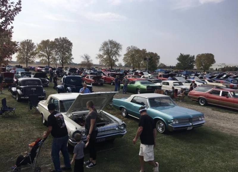 Spectators enjoy seeing classic cars at a previous Morris Lions Fall Classic Car Show. The 38th annual show will be held Saturday and Sunday, Oct. 5-6 at the Grundy County Fairgrounds.