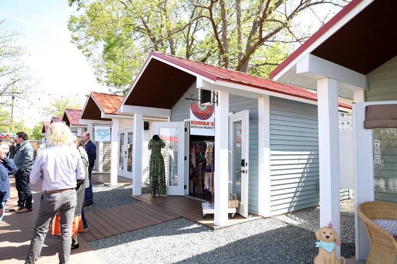 The 2025 Batavia Boardwalk Shops opened on with a Ribbon Cutting Ceremony on Friday, May 9, 2025. The cluster of tiny shops on the southeast corner of Wilson and River Streets in Batavia houses 10 independent businesses as a business incubator project of Batavia MainStreet and the City of Batavia.
