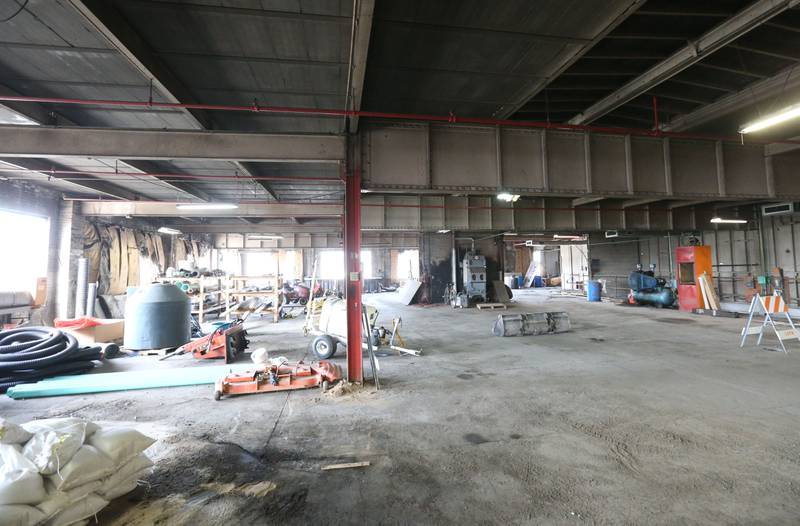 A view of the second story of the former La Salle Public Works building on 2nd Street and Wright Street on Thursday, April 18, 2024 in La Salle. The 18,000 square foot building and parking lot has been listed for sale. The brick two-story building was the site where the city housed their vehicles and other storage items. The building was appraised at $256,500.