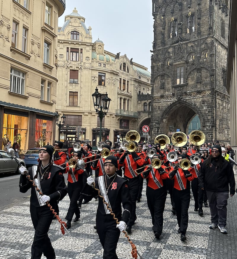 Students from DeKalb High School are seen during the music department's trip to the Czech Republic from Nov. 22-29.
