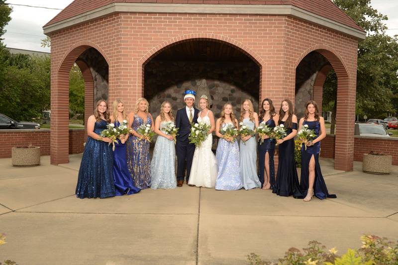 The 2023 Marquette Academy homecoming court was announced. They are freshmen attendant Bobbi Snook, sophomore attendant Delaney Puleo, junior attendant Caleigh Rick, senior attendant Emma Rinearson, Homecoming King Daniel Hoffman, Homecoming Queen Lilly Craig, senior attendant Nora Rinearson, junior attendant Keely Nelson, junior attendant Makayla Backos, sophomore attendant Serenity Guzman and freshmen attendant Hunter Hopkins.
