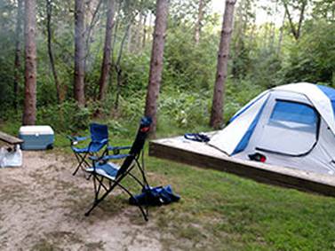 Camping at Thomas Woods in Marengo opens for season