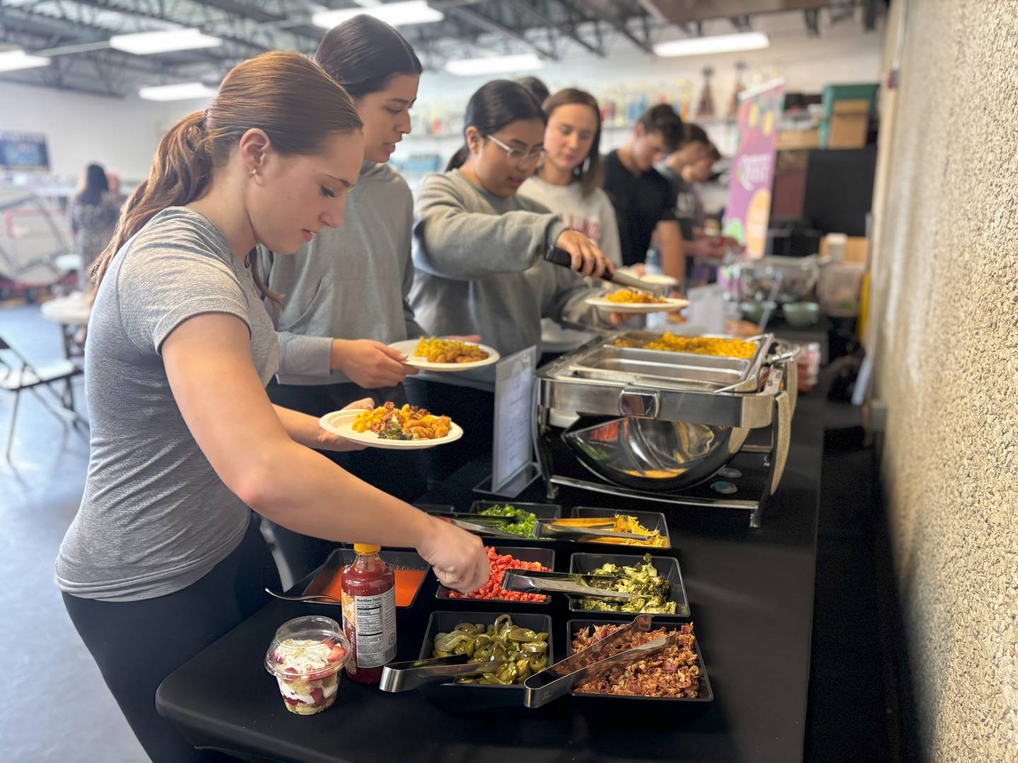 Students on Morris High School's food committee sample new menu items and provide feedback to Quest Food Management.