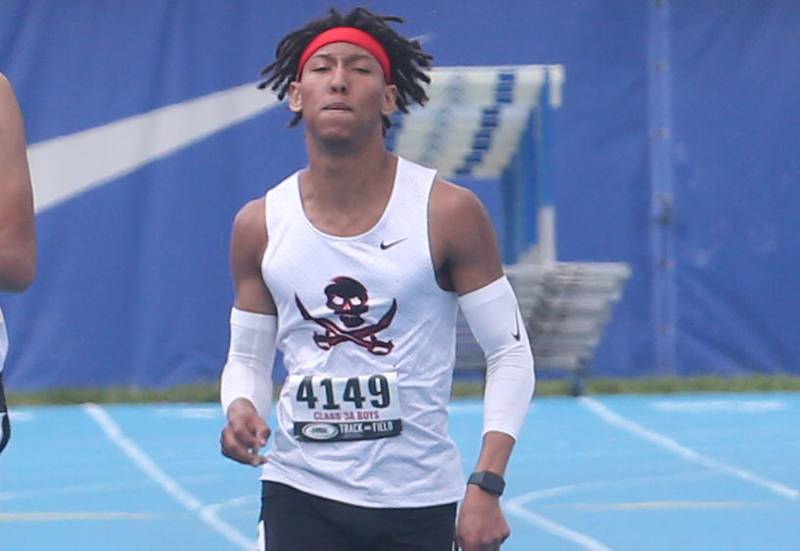 Bollingbrook's Bruce Duncan IIII competes in the 400 meter run during the IHSA Class 3A Boys Track & Field State Finals on Saturday, May 31, 2025 at Eastern Illinois University in Charleston.