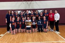 Carlo Acutis eighth grade volleyball team advances to IESA state tournament