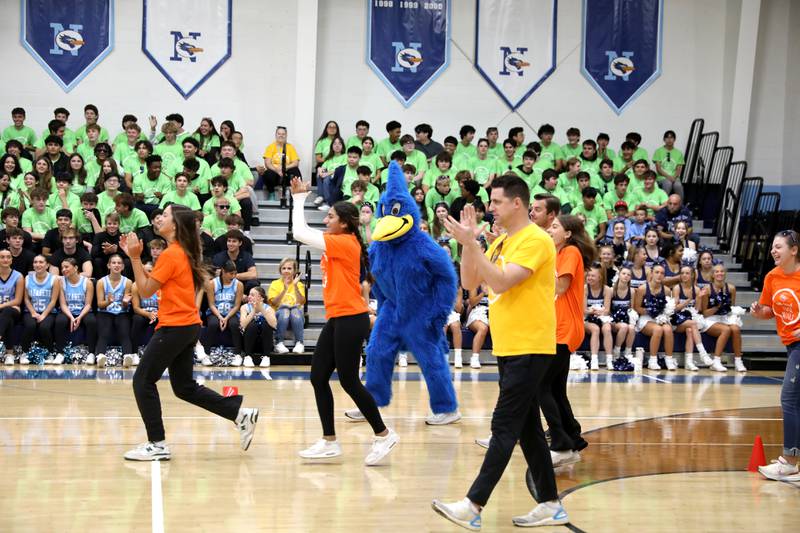 Nazareth Academy students are celebrated on Friday, Sept. 27, 2024 during the La Grange Park school’s annual Homecoming Pep Rally.
