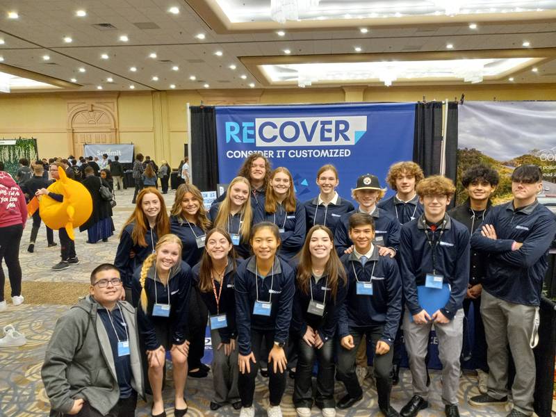 Crystal Lake South High School students received a top ranking in Virtual Enterprises International’s National Elevator Pitch Competition for its simulated business, ReCover, the educational nonprofit said.