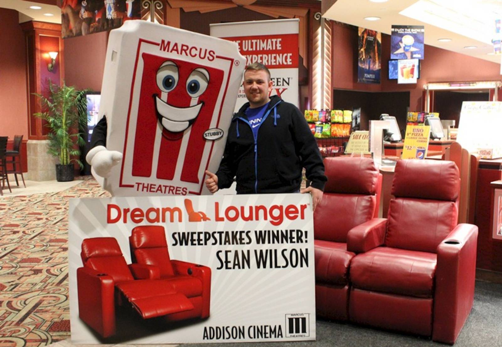 Bensenville resident wins DreamLoungers from Marcus Theatres – Shaw Local